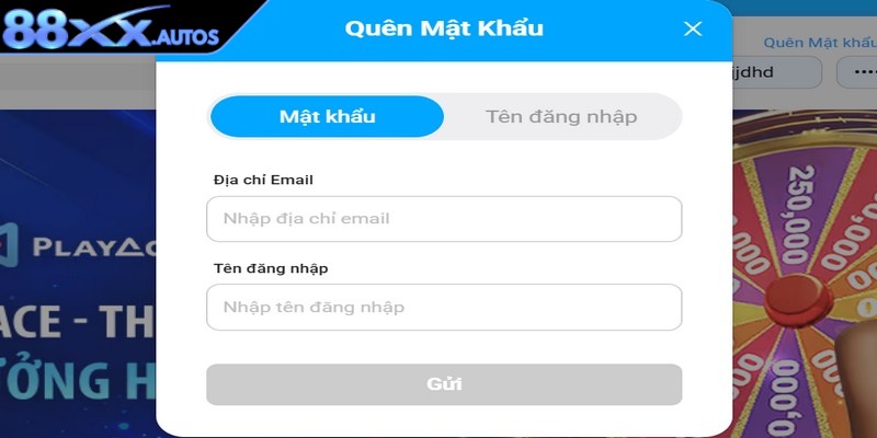 Hướng dẫn cách khôi phục khi quên mật khẩu 88XX 